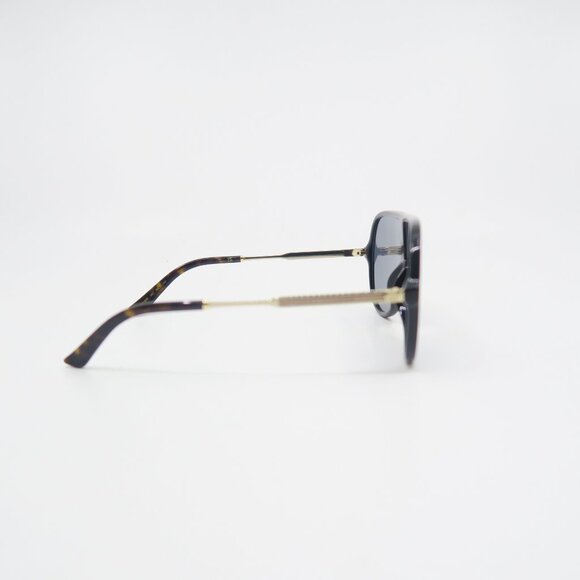 Gucci GG0199S 001 99mm Black Shield, Grey Lens New Unisex Sunglasses. - Picture 5 of 10